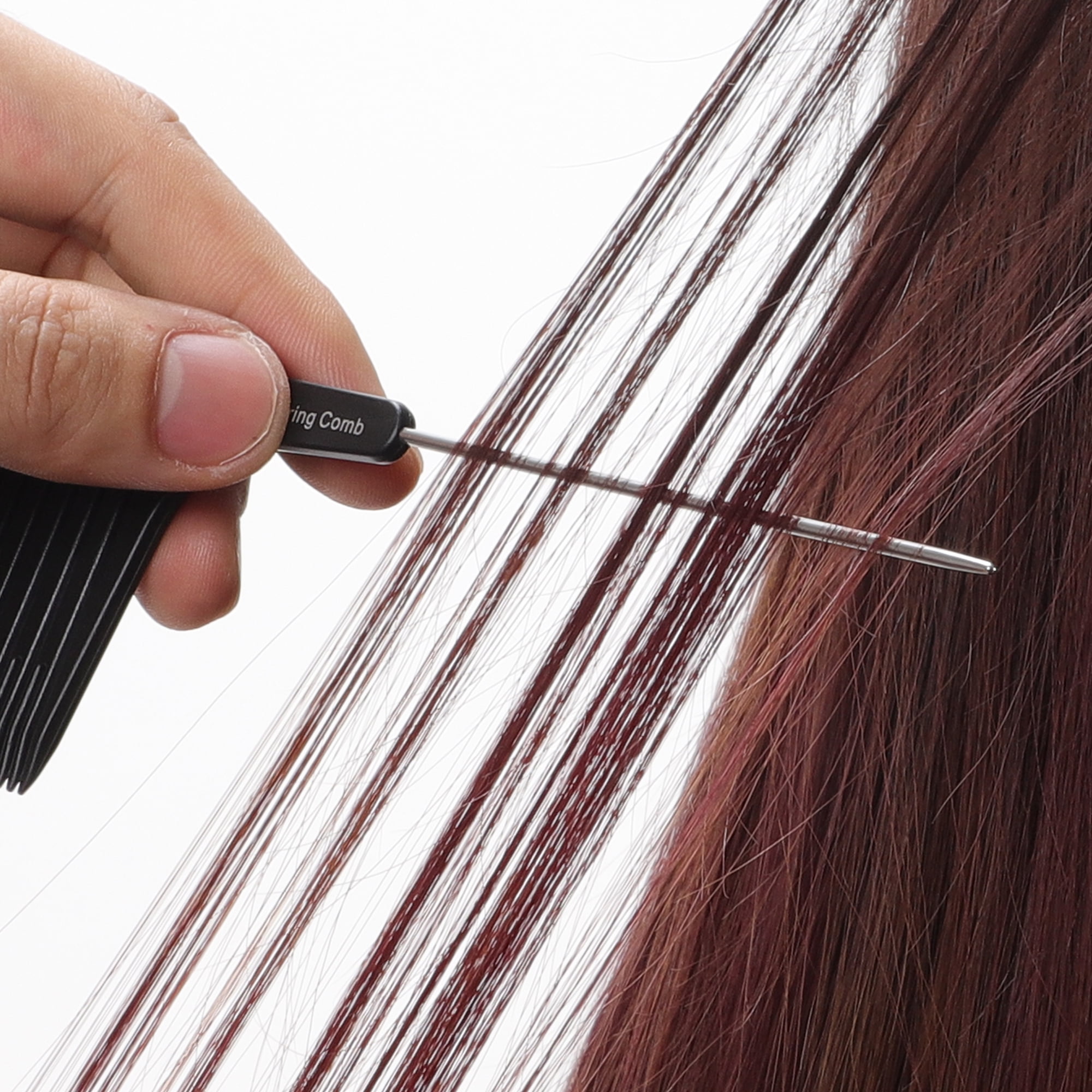 Unique Bargains 1 Pc Hair Highlighting Comb with Stainless Steel Rat Tail Black