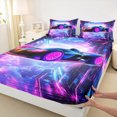 thumbnail image 3 of Homewish Futuristic Race Car Twin Sheet Sets, Modern Extreme Sports Twin Fitted Sheet, Teens Kids Boys Girls Flat Sheet, Microfiber Bedroom Decor, 3-Piece, 3 of 7