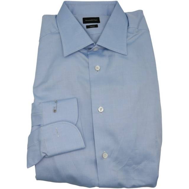 Ermenegildo Zegna Chemise Habillée Trofeo Bleu Clair pour Homme - 43-17 (TG)