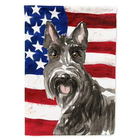 Patriotic USA Scottish Terrier Flag Canvas House