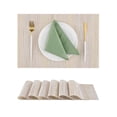 thumbnail image 1 of Set de individuales Leetaltree beige acero claro con amarillo x6, 1 of 9