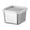 White, variant on Stainless Steel Food Storage Containers, 180ML Airtight Leakproof Square Meal Prep Containers, Multi-Use Seasoning Box, Snack Container with Lids for Kitchen Refrigerator Storage
