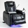 thumbnail image 6 of PAPROOS Power Zero Gravity Recliner, New Upgraded Recliner Chair with Laptop Table, Phone Holder, LED Reading Light, Storage Armrest and Cup Holder, Infinite Position Recliner for Living Room, Black, 6 of 11