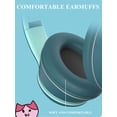 thumbnail image 4 of ULTREND Casque de Jeu à DEL Chat Lumineux RVB pour Appareils Mobiles/console de Jeu/PC/ordinateur Portable avec Réduction du Bruit et Casque Filaire avec Microphone Détachable. (Noir), 4 of 5
