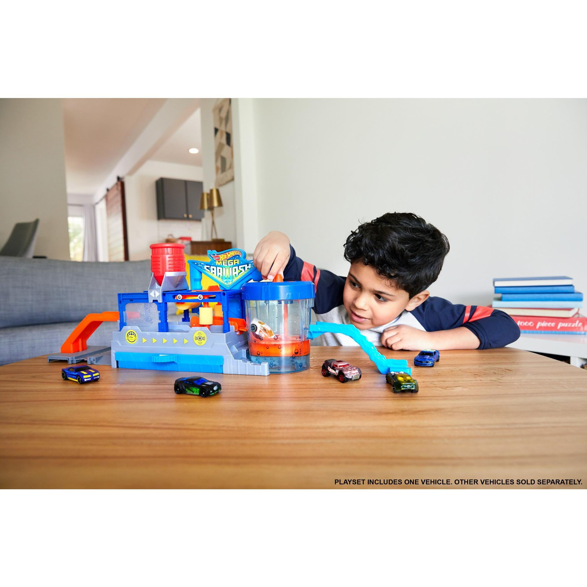 hot wheels mega car wash playset