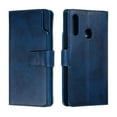 thumbnail image 2 of Galaxy A20S Wallet Case, Allytech Premium PU Leather Multiple Cards Slots Cash Holder Flip Cover Kickstand Protective Kickstand Magnetic TPU Back Cover Case for Samsung Galaxy A20S, Blue, 2 of 10