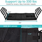 Vive Transfer Sling with Handles – Padded Gait Belt for Lifting and Standing Assistance – Heavy Duty Mobility Aid for Seniors, Disabled, and Injured Patients