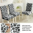 thumbnail image 5 of Leopard Print Dining Chair Covers 4 Pack Cartoon Animal Design Washable Polyester Stretch Slipcovers Removable Seat Protector for Unique Home Style, 5 of 7
