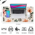 thumbnail image 5 of Pink and Orange Flowers&nbsp;pad Mousewaterproof,rubber+multispandexwashable Gaming Mouse PadDesk Pad for Office Home Game 31.5x15.7inches, 5 of 7