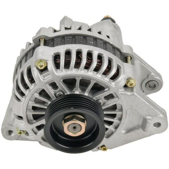 Bosch Spark Plug Alternator/Generator AL4009X Alternator/Generator; OE Replacement; 6-Groove Pulley; 12 Volt; 110 Ampere; Aluminum Housing; With External Fan And Pulley