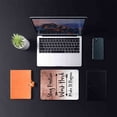 thumbnail image 6 of Rose Gold Foil Ombre Marble Mouse Pad, Stay Positive Work Hard and Make It Happen Inspirational Quotes Mouse pad, Modern Black Quote Gaming Mousepad, 9.5x7.9 inch, 6 of 6