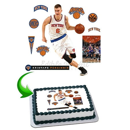 kristaps porzingis Edible Image Cake Topper Icing Sugar Paper A4 Sheet Edible Frosting Photo Cake 1/4 ~ Best Edible Image for