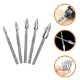 thumbnail image 6 of ULTNICE Wood Carving Bits Silver Sculpture Making 5Pcs, 6 of 8
