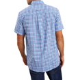 thumbnail image 2 of Maine - Camisa A Cuadros Pastores de Manga Corta para Hombre (Azul), 2 of 3