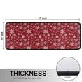 thumbnail image 5 of Kitchen Rugs Sets Of 2,Red Christmas Snowflake Pattern Anti Fatigue Kitchen Mat Rugs Non Slip Washable,Decorative Kitchen Floor Mats for Kitchen,Sink,Laundry,17"x47"+17"x47", 5 of 5