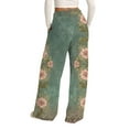 thumbnail image 6 of Bovemsi Wide Leg Pants Woman Women's Summer Leisure Fashion Lacing Solid Color Waist Casual Travel Pants, 6 of 9