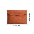 thumbnail image 3 of Leather Leather File Organizer Waterproof Ultra-Thin Pu Leather A4 Envelope Folder Expandable File Organizer Briefcase Organizer, 3 of 6