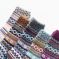 thumbnail image 5 of Winter Savings Clearance! Suokom Women Girls Strip Print Cotton Street Middle Tube Socks Stockings, 5 of 9
