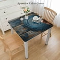 thumbnail image 2 of BANET Blue Tablecloth, Table Cover with Tables, Summer Wooden Table Cloth Dinning Party Tablecloths, 2 of 7