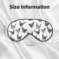 thumbnail image 5 of Goofa Funny Chicken Printed Sleep Eye Mask for Men Women, Zero Eye Pressure Sleeping Mask, Light Blocking Night Blindfold, Soft Eye Shade Cover, 5 of 7