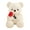 White, variant on dajkiuy Teddy Bear with Rose, Soft Plush Bear Doll Stuffed Animals Toys Valentines Day Decor Gifts for Her/Girlfriend Lover Mom Kids