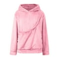 thumbnail image 6 of oqasdz Sweatshirt for Women Pocket Hoodie Fashion Pullover Long Sleeve Pocket Lined Fit Streetwear Loungewear Durable Soft Casual Dailywear, 6 of 7