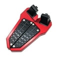 thumbnail image 3 of Rear Passenger Footpad Footboard Foot Steps Foldable Pedals Rests for Adv160 Red, 3 of 8