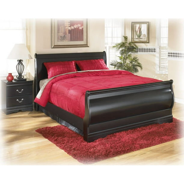 Queen Sleigh RailsHuey VineyardBlack