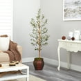 thumbnail image 4 of Nearly Natural 5.5' Olive Artificial Tree in Decorative Planter, 4 of 4