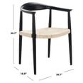 thumbnail image 5 of SAFAVIEH Volta Foc Twist Accent Chairs, Black Sungkai/Natural Foc Twist (24.8 in. W x 18.9 in. D x 30.7 in. H), 5 of 7