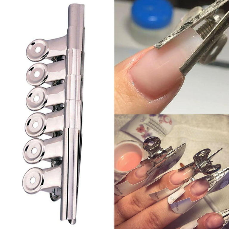 Stainless Steel C Curve Nail Pinching Clips Manicure Accessories