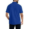 thumbnail image 3 of hotojiny Golf Shirts for Men Solid Color Short Sleeve Performance Work Tee Button Collared Athletic Training Summer Tops, 3 of 6