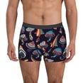 thumbnail image 4 of Wukai Mushroom Doodle Print Men’s Underwear Breathable Boxer Briefs,&nbsp;Moisture Wicking & Breathable-Large, 4 of 7