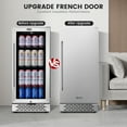 thumbnail image 3 of COLOZO 15 Inch Outdoor Beverage Fridge, 130Cans Freestanding/Under Counter Beverage Refrigerator Drink Cooler for Outdoor/Indoor/Patio, 3 of 6