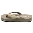 thumbnail image 3 of COBIAN Adult Female Braided Bounce Flip Flop Sandals, Color: Cream, Size: 7, 3 of 6