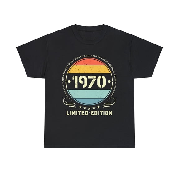 Vintage 1970 Limited Edition 1970 Birthday Shirts for Men Mens Shirt Plus Size Big and Tall