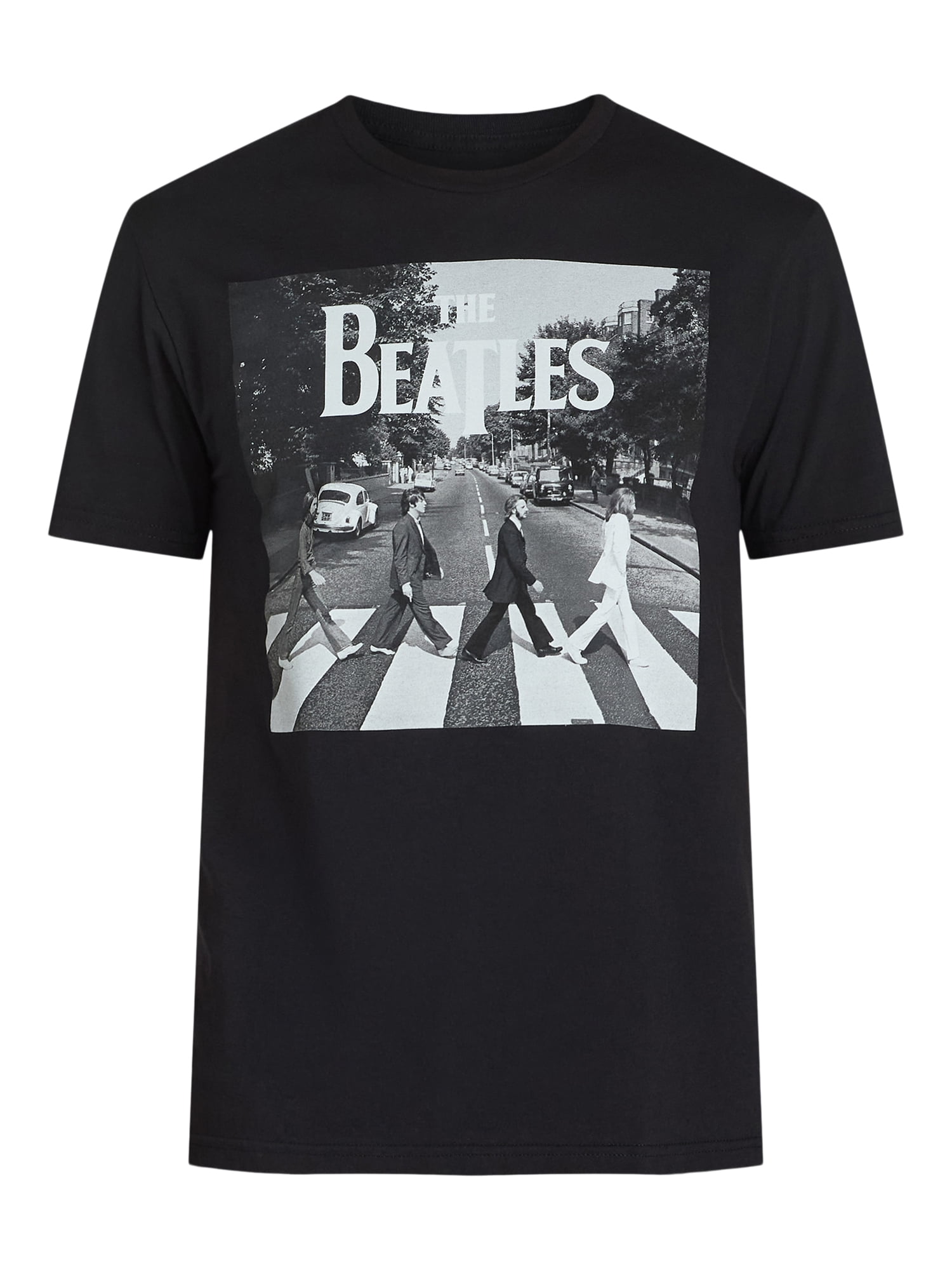 Beatles Abbey Road Men's & Big Men's Graphic Band Tee with Short Sleeves, Sizes S-3XL