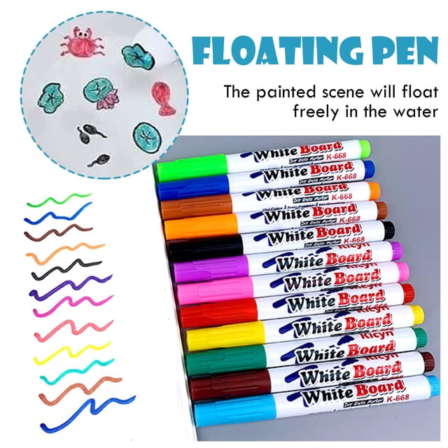 Pluma Garabato Bolígrafo mágico para pintar con aguabolígrafos de dibujo para garabatosrotulador de pizarra blancabolígrafo flotante