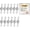 12Pcs | Silver Ball, variant on Magnetic Necklace Clasps and Closures, 12PCS Gold & Silver Magnetic Lobster Clasp Extenders for Necklaces & Bracelets, Easy Jewelry Converter for Women, Seniors, and Everyday Wear