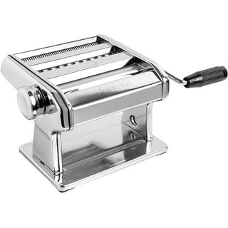 Marcato Atlas 150 Pasta Machine with Cutter and Hand Crank, Made in Italy 