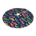 thumbnail image 2 of Bingfone Christmas Tree Skirt Mat Christmas Decoration Interior 36" -Colorful Carp Streamer 1, 2 of 6