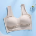 thumbnail image 3 of Bralette Bra Women Lightly Lined Bra Feature V-Neck Sport Bra Style W-434 Khaki XXL, 3 of 3