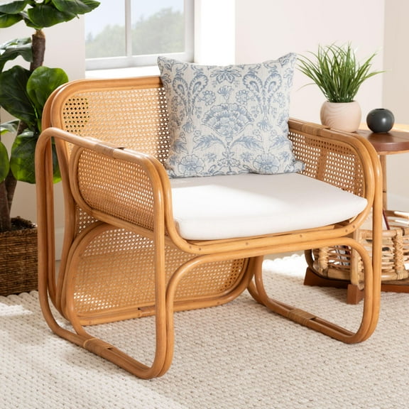 bali & pari Cambridge Boho Armchair, Light Honey