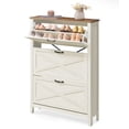 thumbnail image 2 of Mueble Zapatero, 3 Cajones Plegables, para 18-24 Pares de Zapatos, Blanco, 2 of 6
