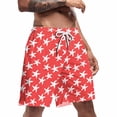 thumbnail image 4 of Men's Summer Casual Swim Trunks American Flag Beach Shorts, 4 of 4