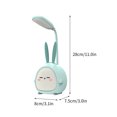 thumbnail image 2 of Cbcbtwo Desk Lamp, Adjustable Goose Neck LED Table Lamp, Eye-Protecting Reading Lamp, with Cute Kawaii Cartoon Base, USB Charging, Desk Lamp for Home Office Bedroom (Green), 2 of 4