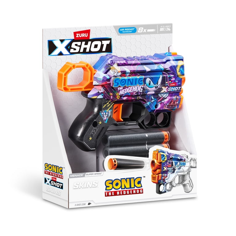 XSHOT SKINS MENACE Super Speed Sonic The Hedgehog Outdoor Blaster