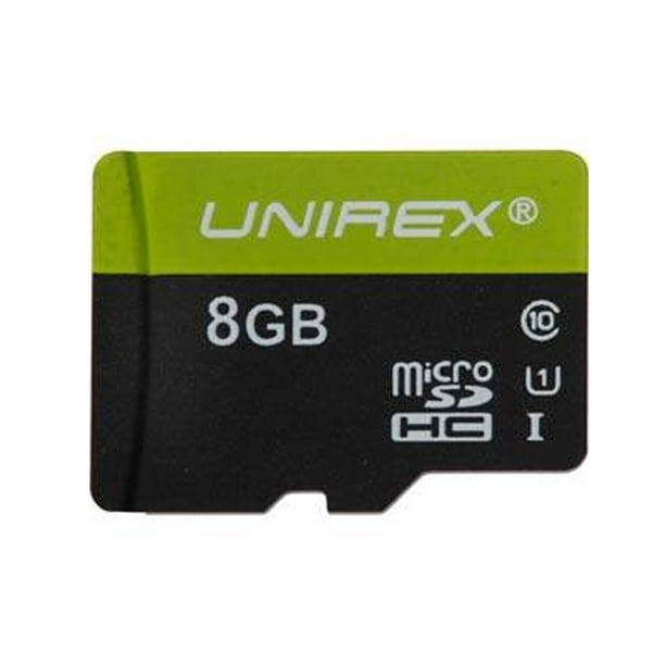 Unirex MicroSDHC 8GB Class 10 (UHS1) Memory Card