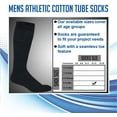 thumbnail image 5 of Yacht & Smith 28 Wholesale Men's Long Tube Socks, Cotton Sport Tube Socks Size 10-13, 5 of 7