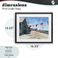 thumbnail image 4 of Stupell Industries Tropical Seaside Fishing Wharf Black Framed Print Under Glass, 16 x 13, by Franklyn Gregory, 4 of 8